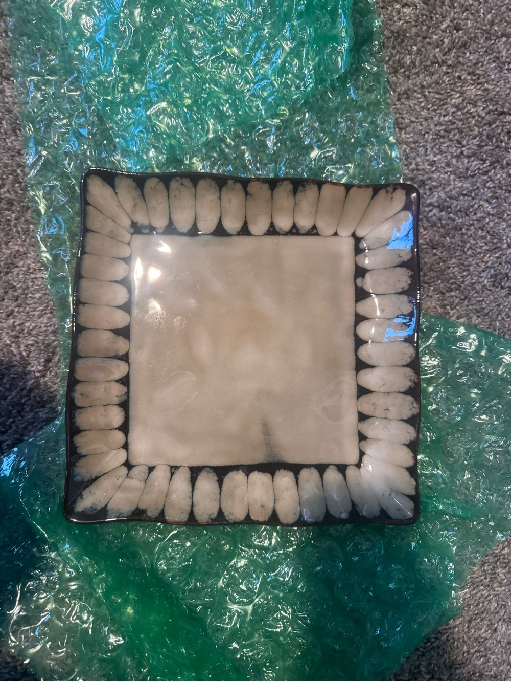 Serenity stoneware platter 10.5in
